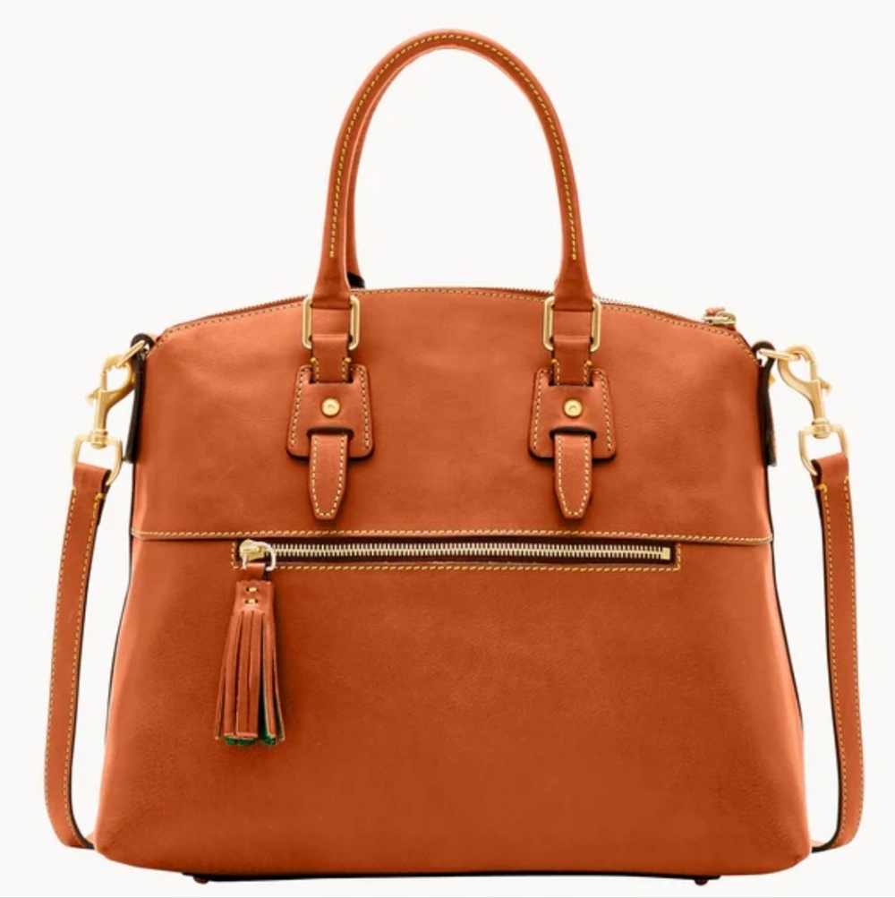 🔥Dooney & Bourke Florentine Clayton In Natural With Gold Hardware, New W/Tags! - Picture 4 of 12